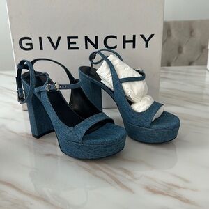 Givenchy Women's Blue Platform Sandals